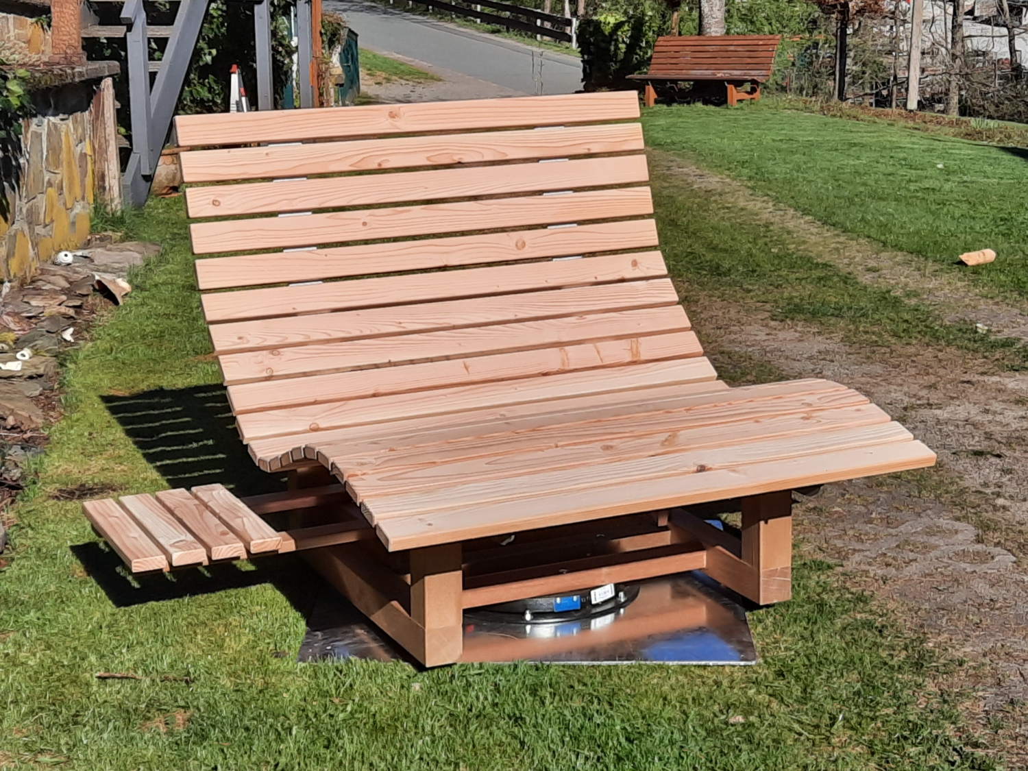 Waldsofa drehbar Breite 119 cm Waldsofa Tischlerei Belke